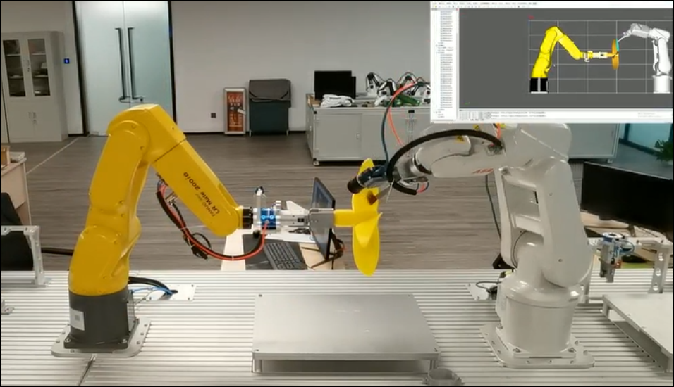 XAVSROP虚实孪生仿真曲面叶轮智镀机器人